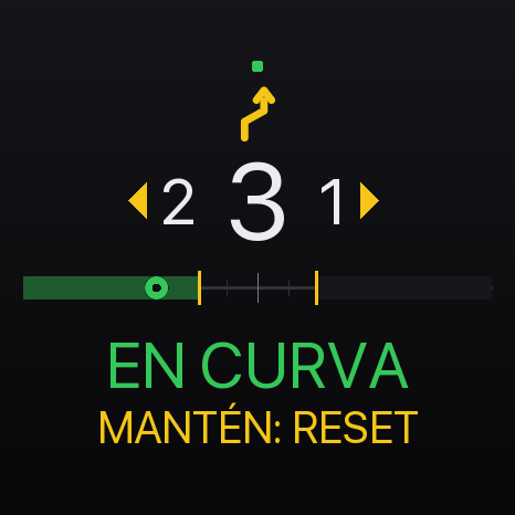 Captura de la cara CURVAS del pod, tal y como la pinta el firmware